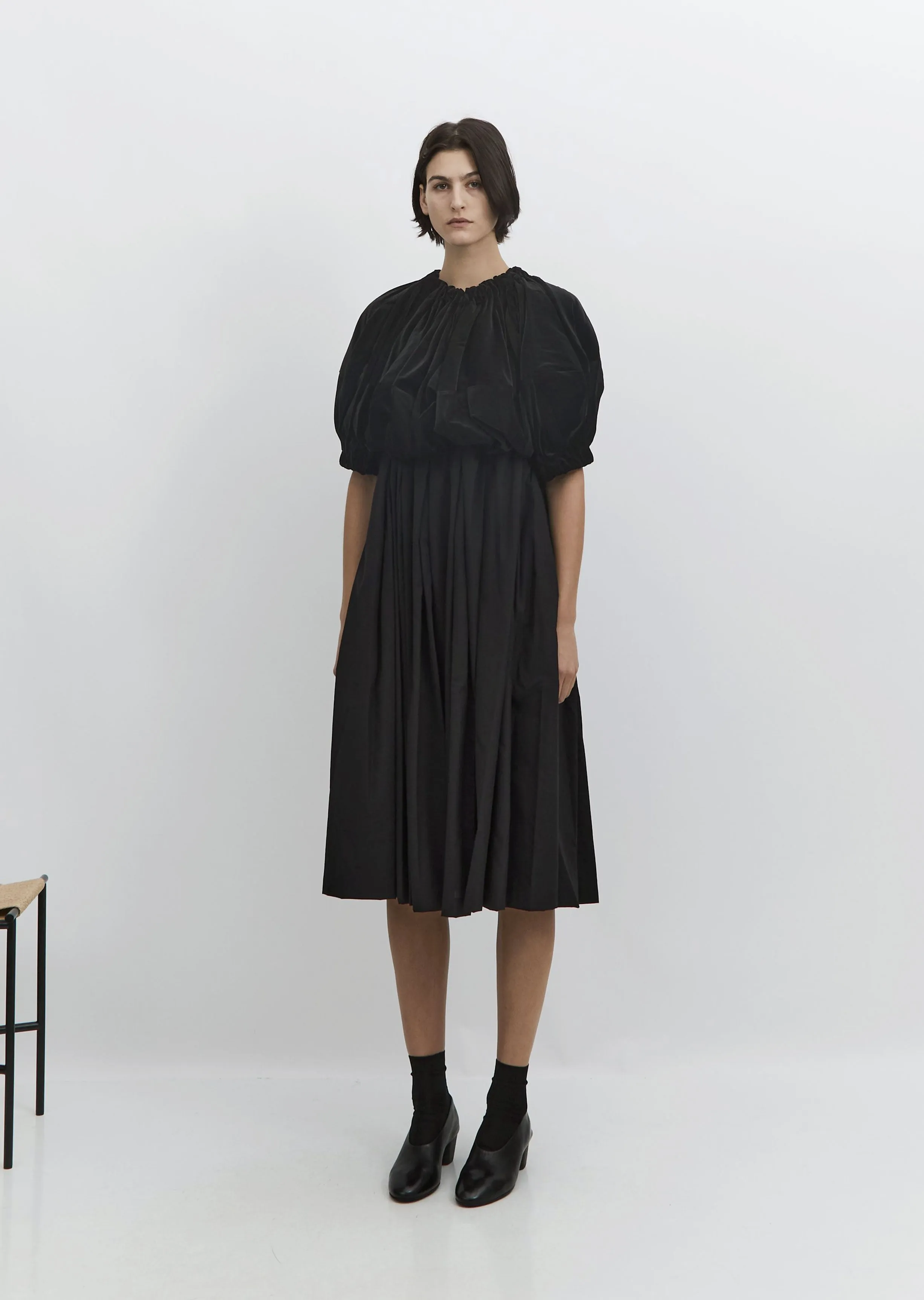 Cotton Velveteen Combo Dress