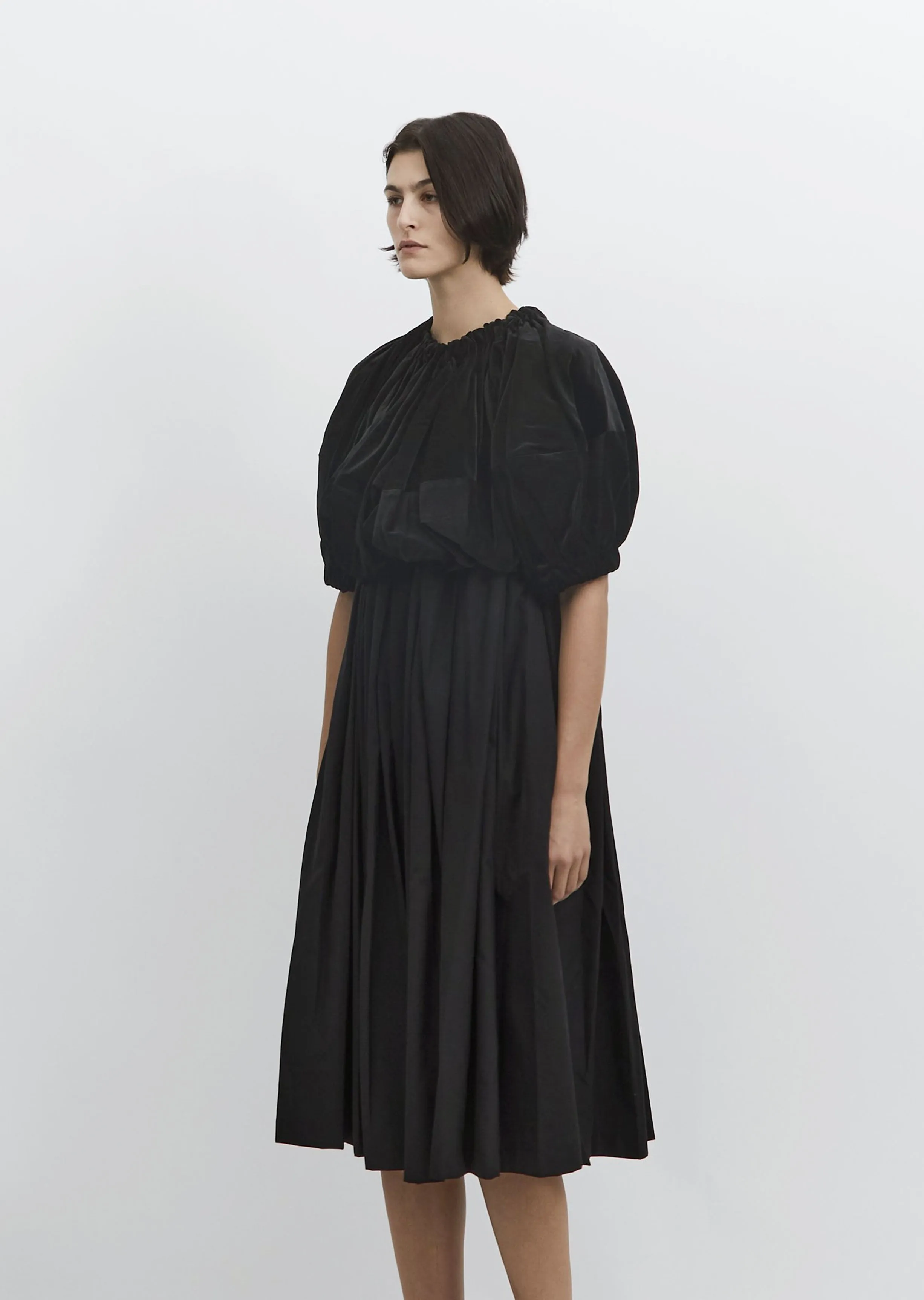 Cotton Velveteen Combo Dress