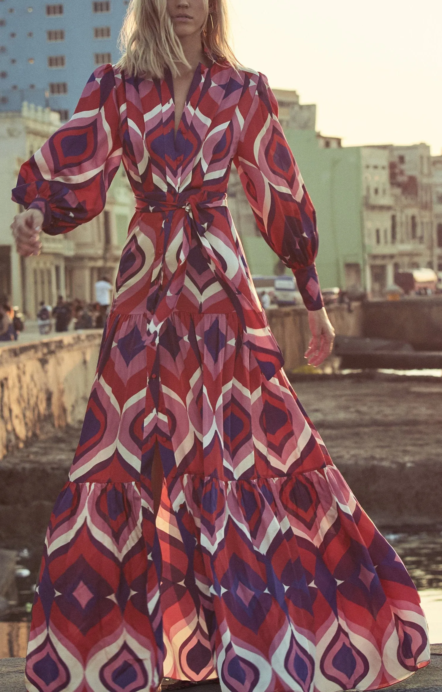 Dominica Printed Maxi Dress