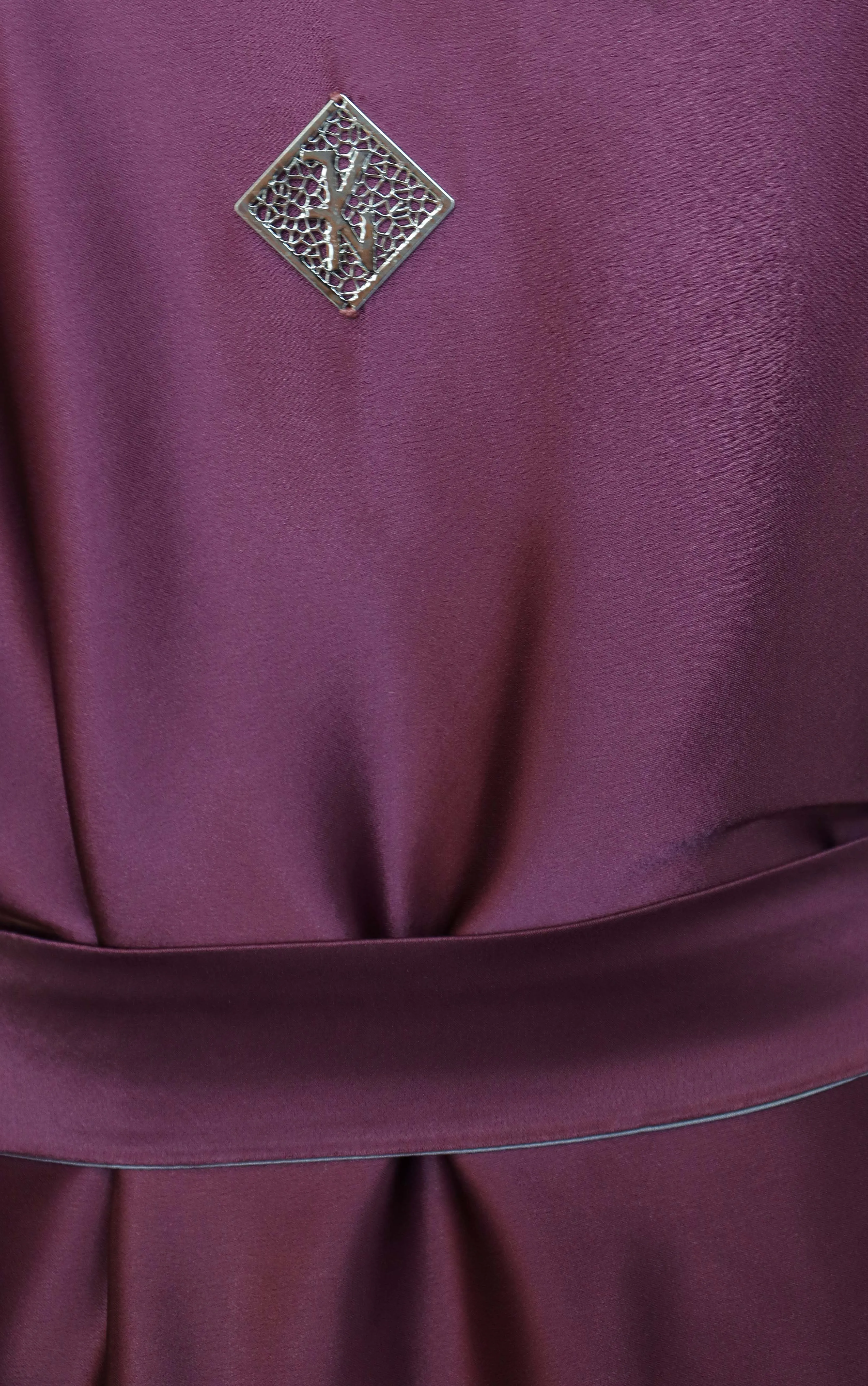Dress / Kimono Grey & Burgundy Reversible Coat Size 10 AGC2001