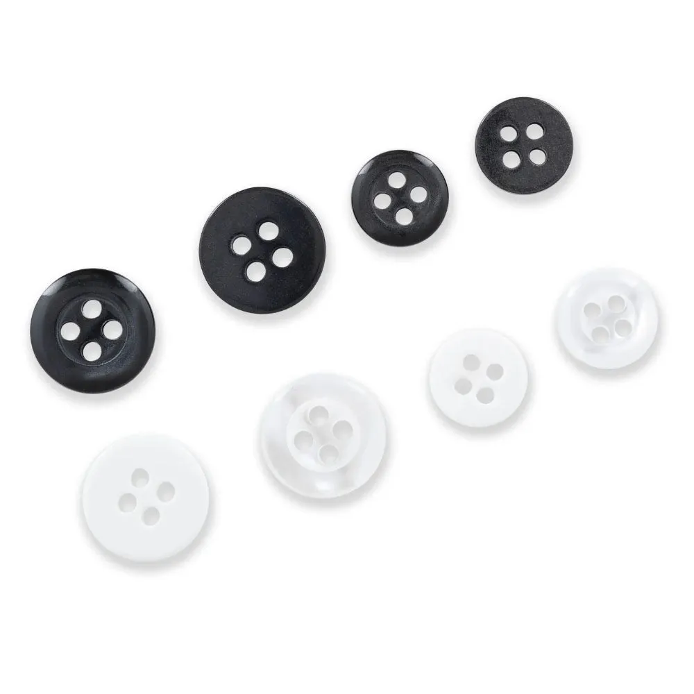 Dritz, Assorted Shirt Buttons (20pc) - 9mm & 11mm
