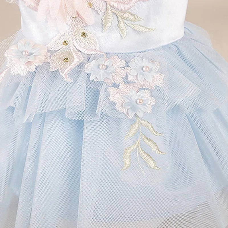Floral Cascade Dog Party Dress