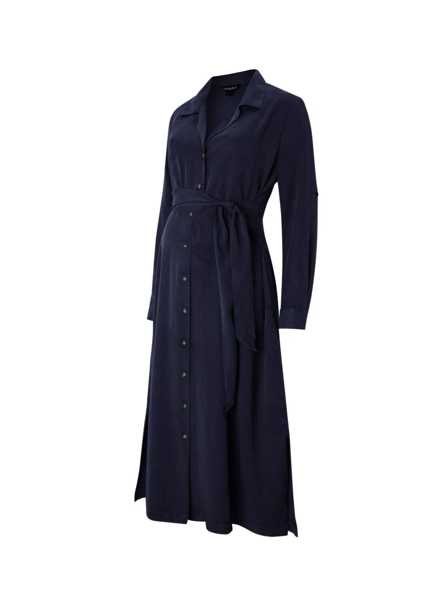 Kelsy Maternity Dress with Tencel - Navy