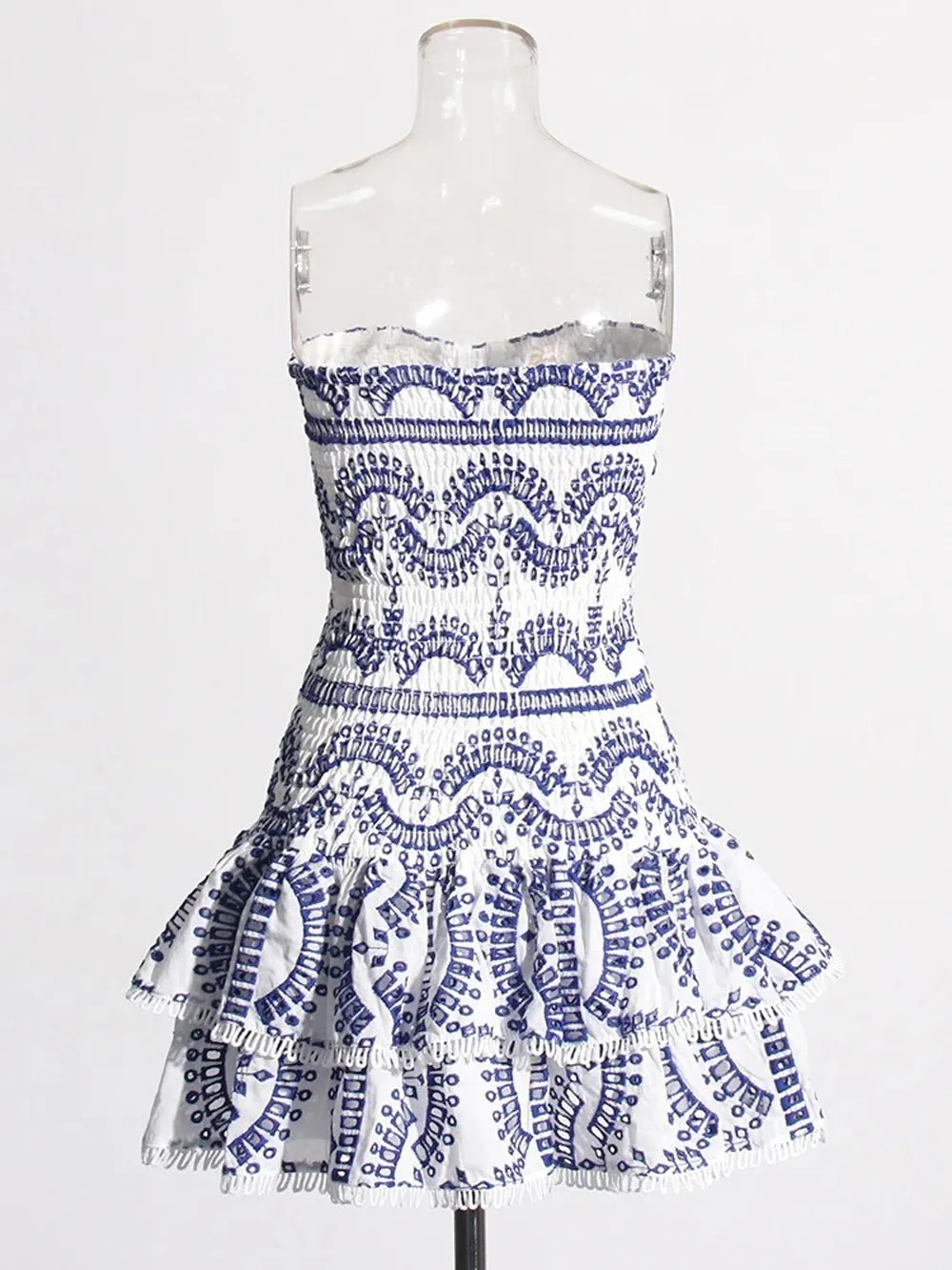 Molly Hollow Out Strapless Mini Dress