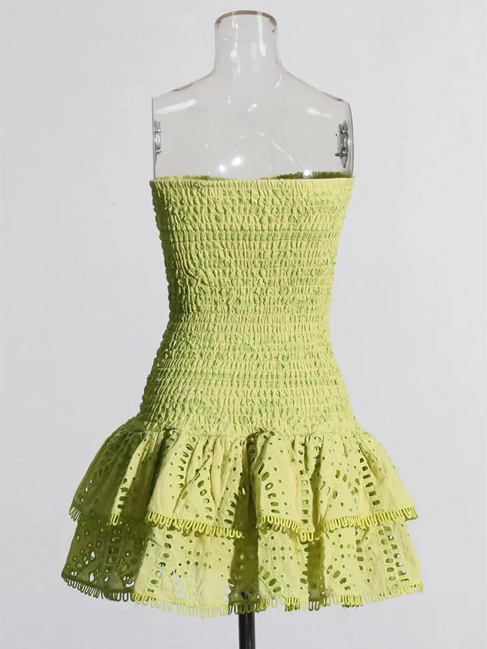 Molly Hollow Out Strapless Mini Dress