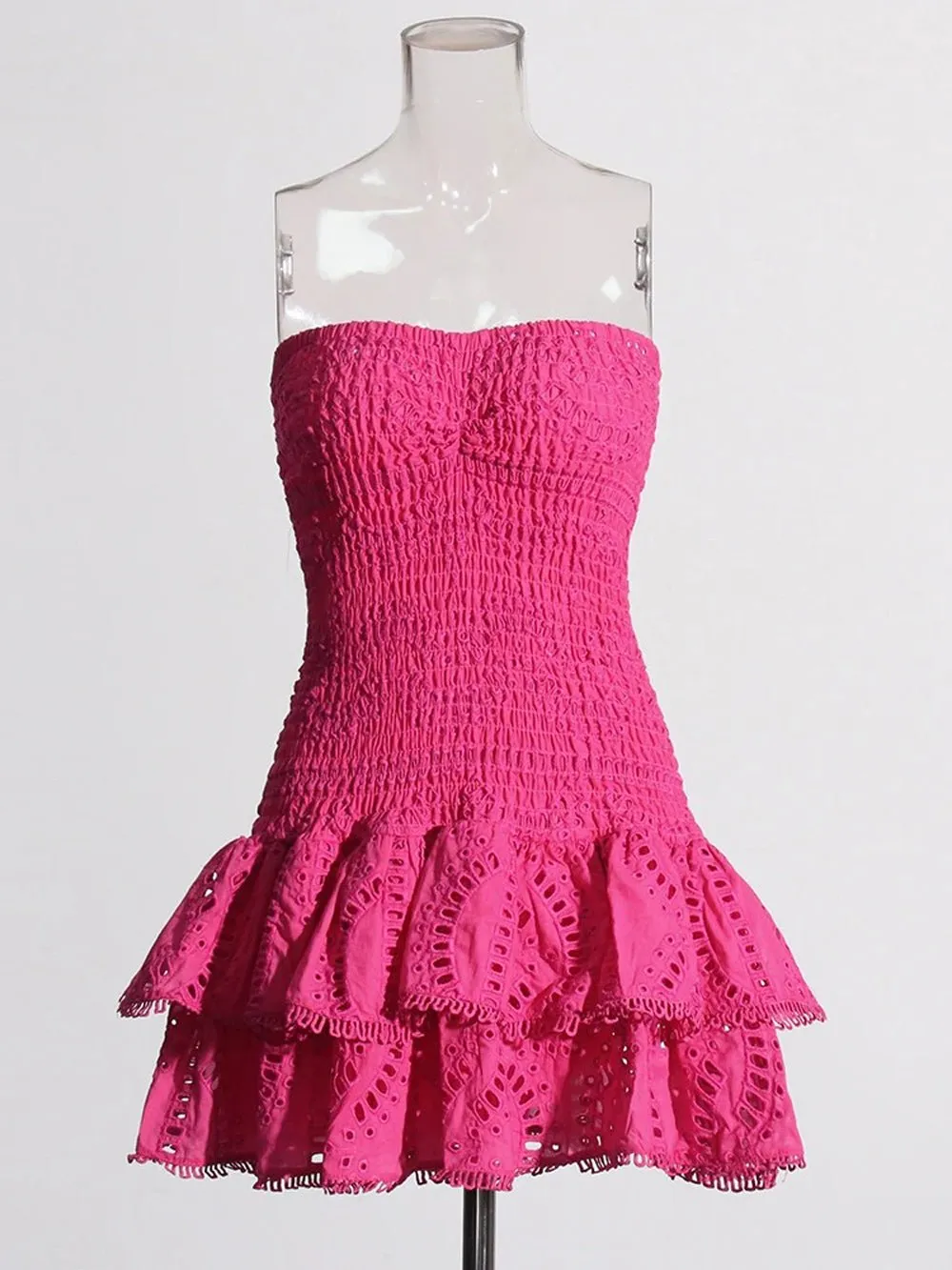 Molly Hollow Out Strapless Mini Dress