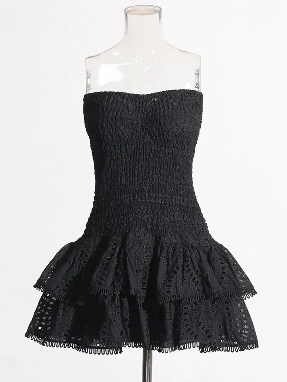 Molly Hollow Out Strapless Mini Dress