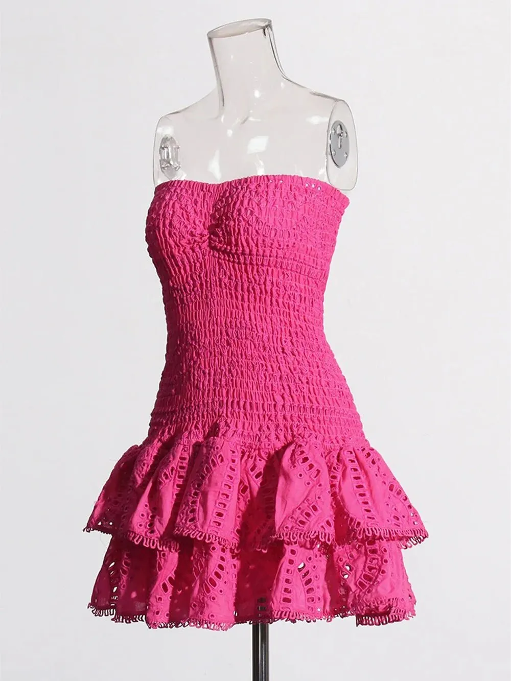 Molly Hollow Out Strapless Mini Dress