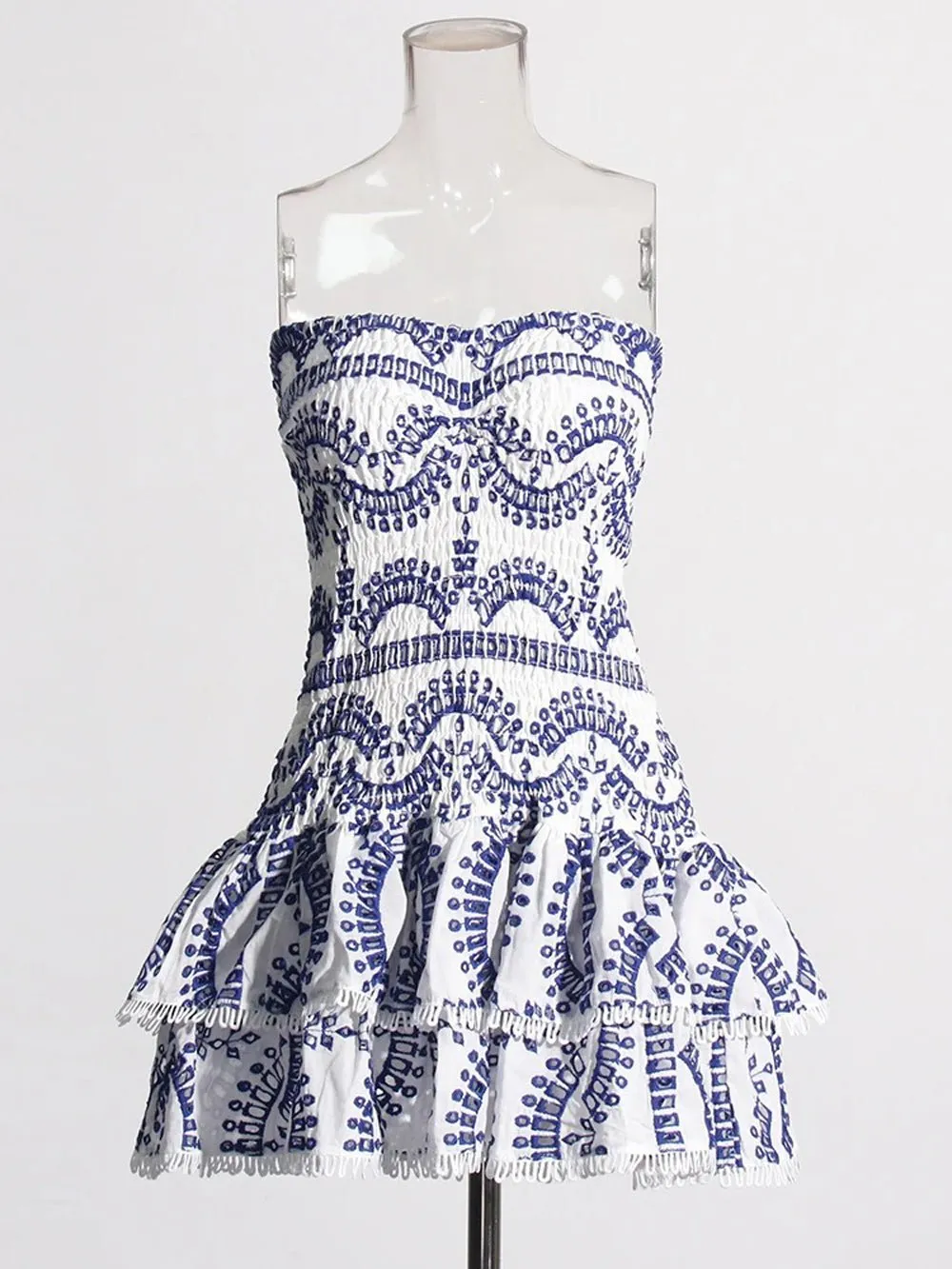 Molly Hollow Out Strapless Mini Dress