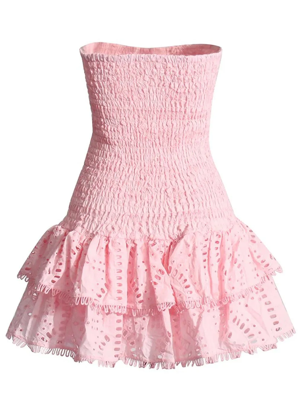 Molly Hollow Out Strapless Mini Dress