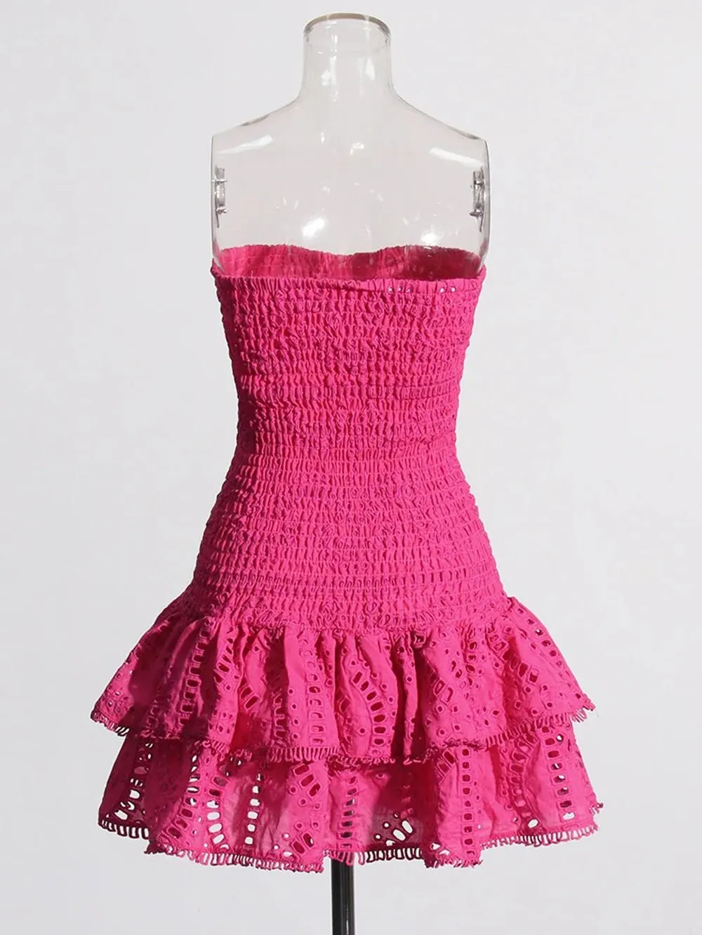 Molly Hollow Out Strapless Mini Dress