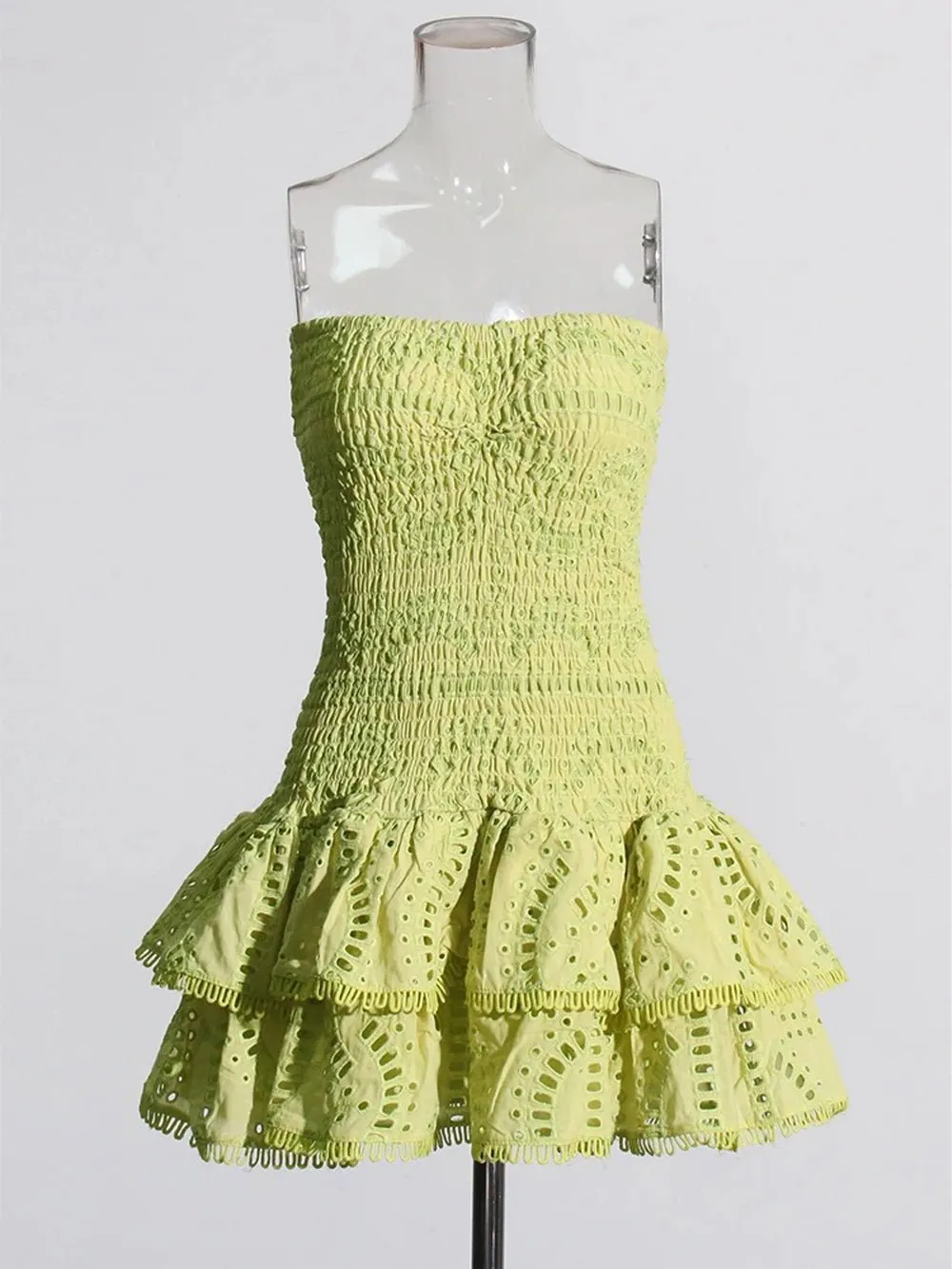 Molly Hollow Out Strapless Mini Dress