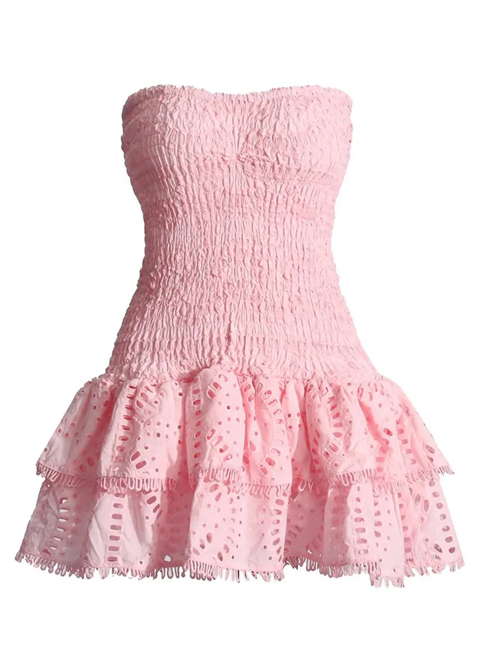 Molly Hollow Out Strapless Mini Dress