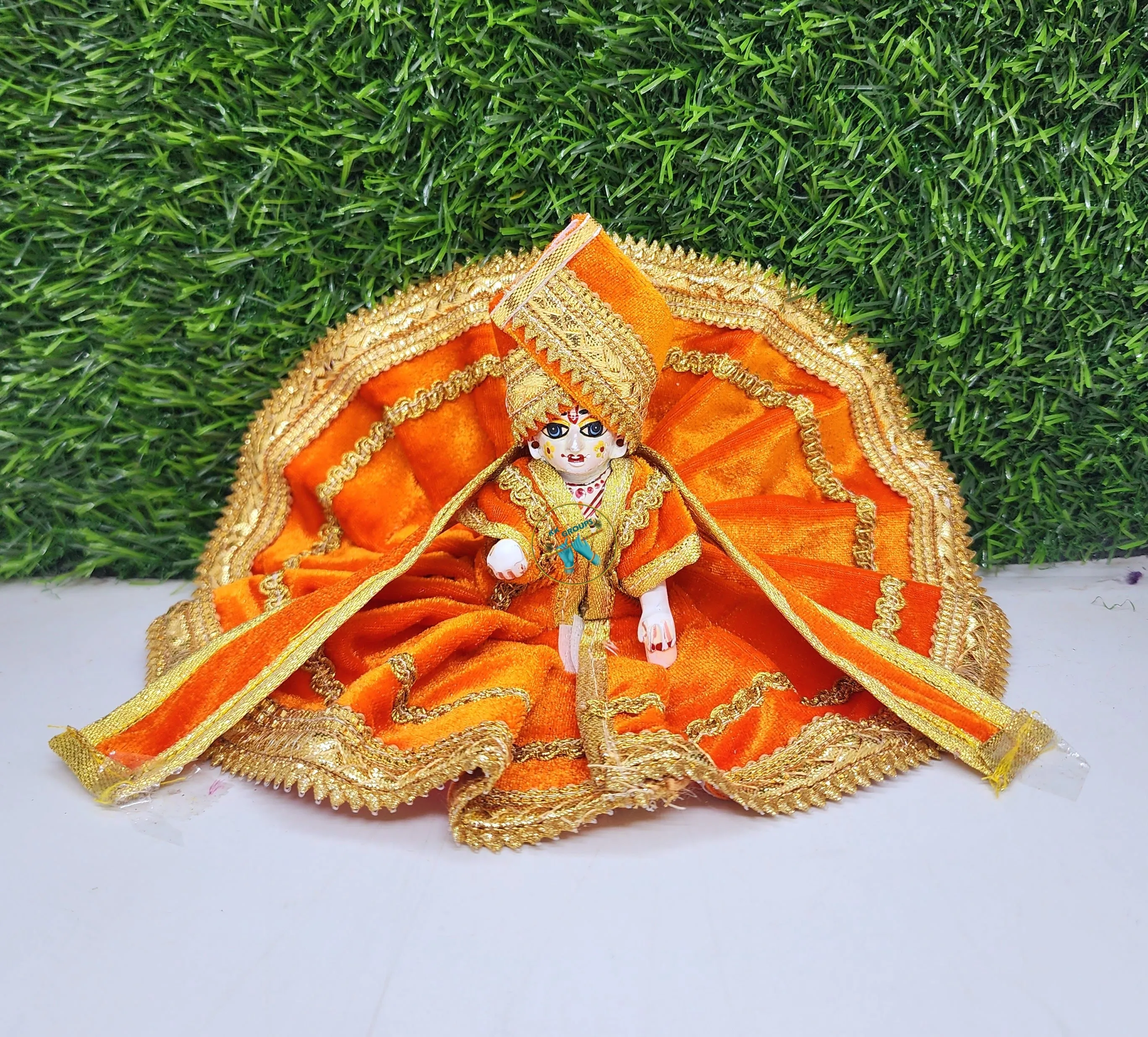 Orange Winter Special Fancy Washable Dress