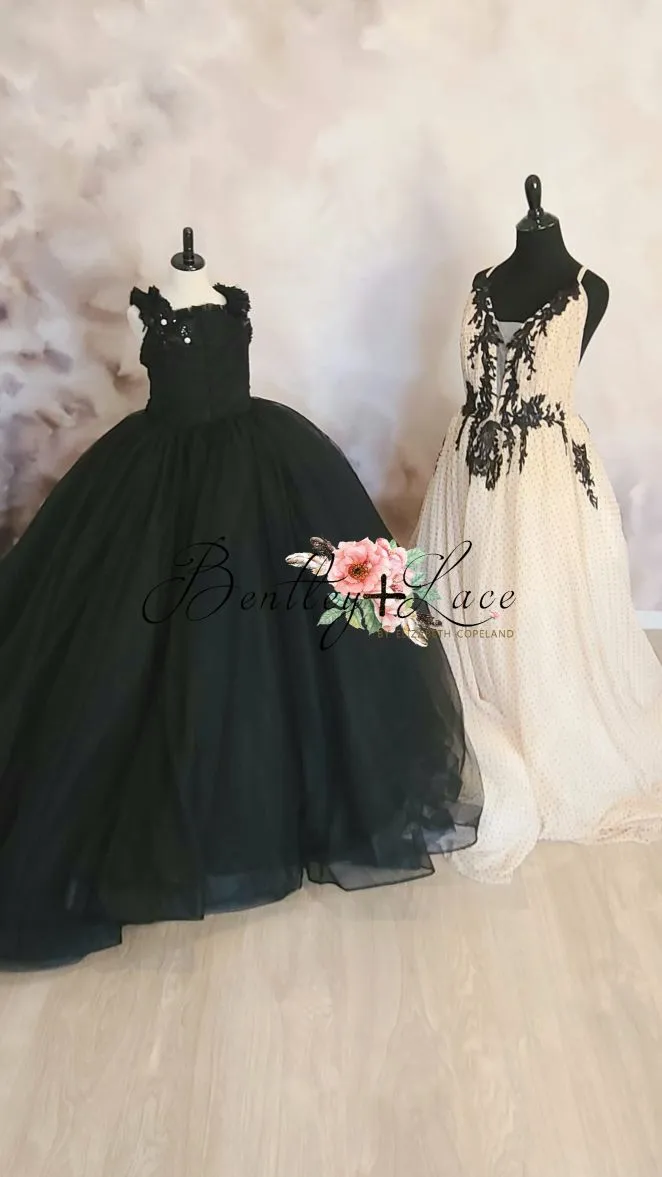 Rts euc retired rental "Alexandria" -  Floor long Length Dress- ( 8 Year - Petite 13 Year) Couture Rental Gown