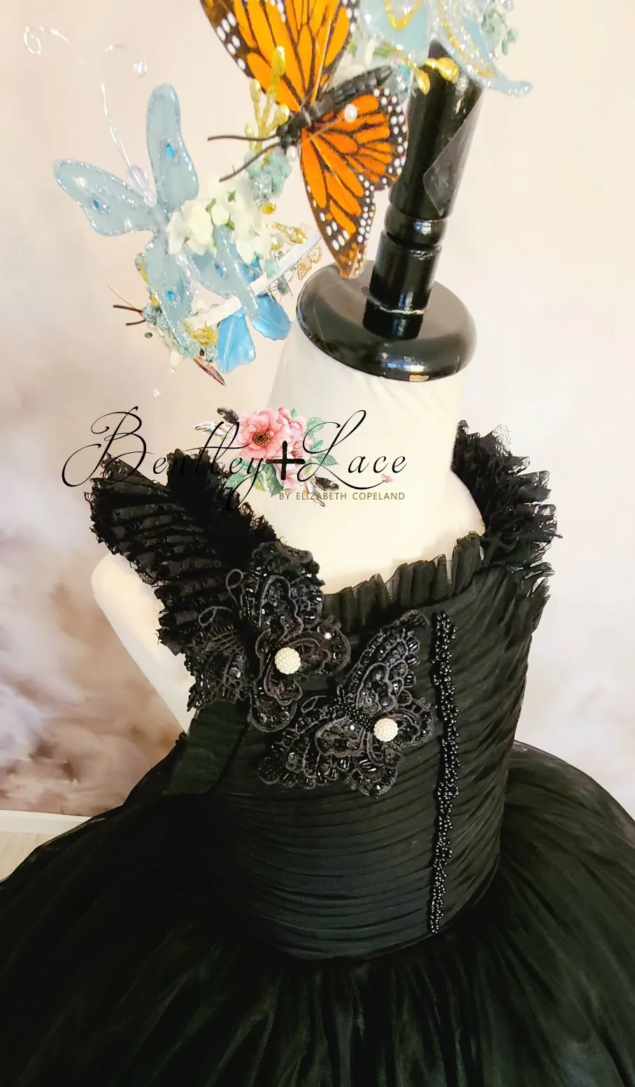 Rts euc retired rental "Alexandria" -  Floor long Length Dress- ( 8 Year - Petite 13 Year) Couture Rental Gown